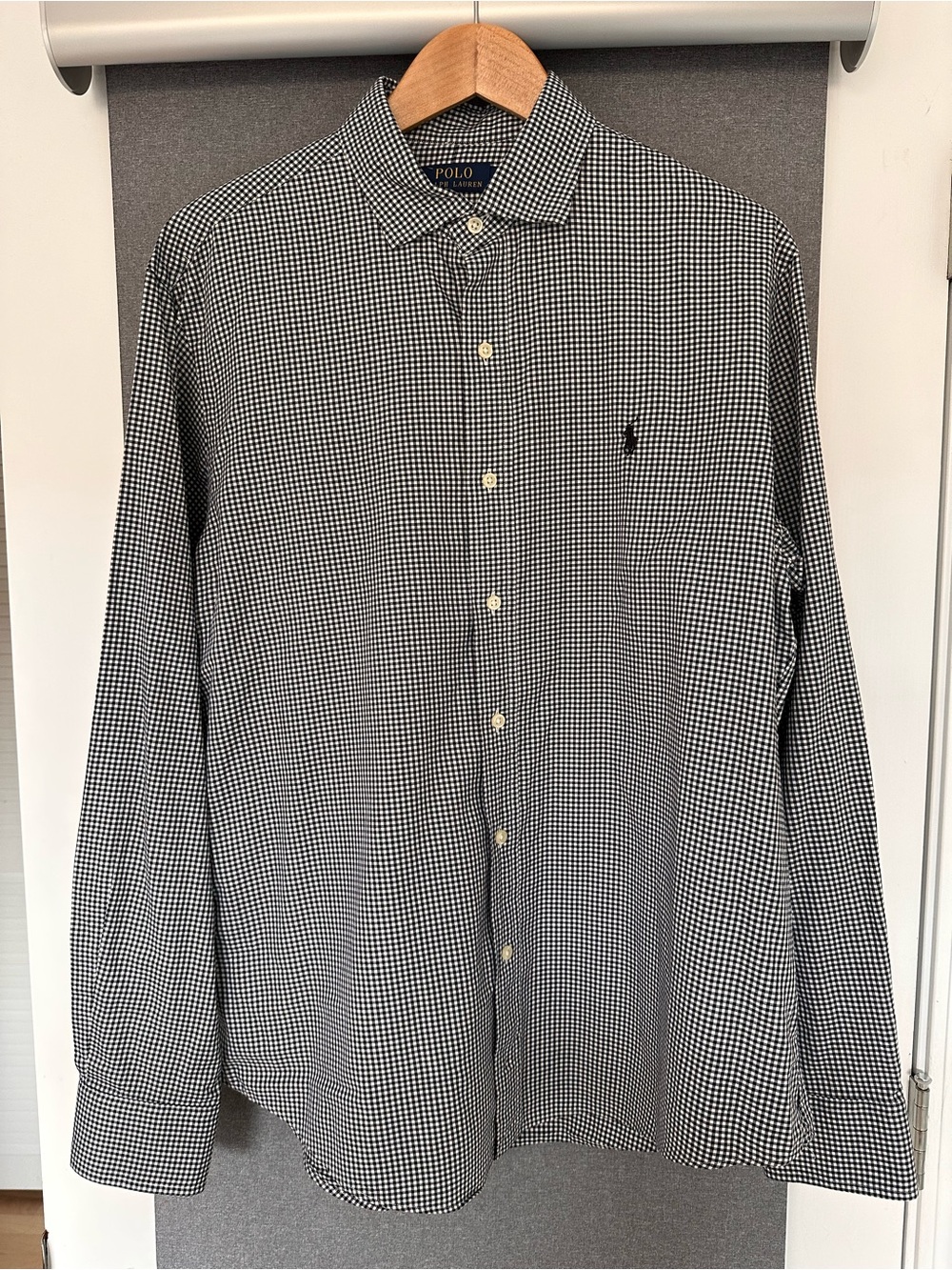 Polo by Ralph Lauren Black & White Gingham Dress Shirt